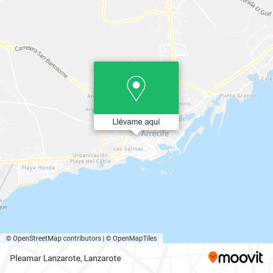 Mapa Pleamar Lanzarote