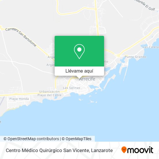 Mapa Centro Médico Quirúrgico San Vicente