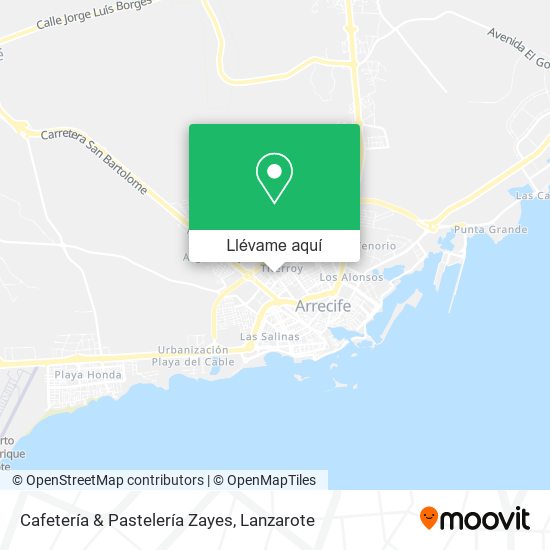 Mapa Cafetería & Pastelería Zayes