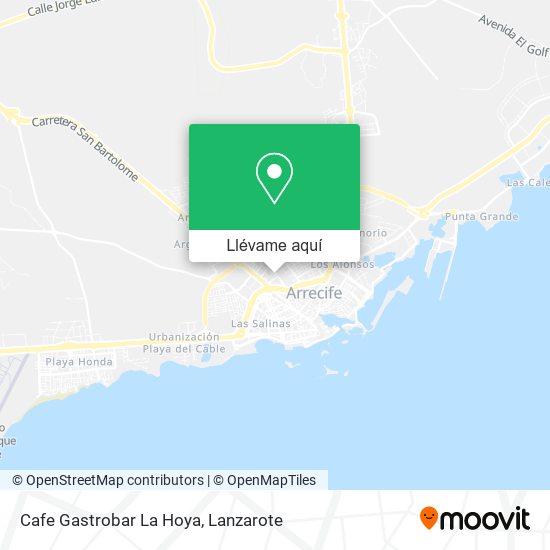 Mapa Cafe Gastrobar La Hoya