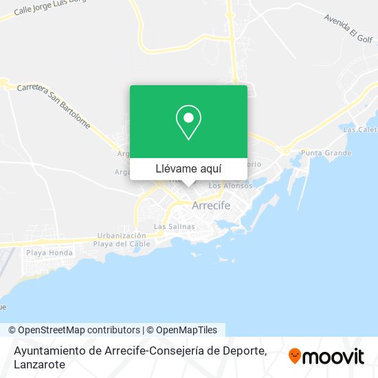 Mapa Ayuntamiento de Arrecife-Consejería de Deporte