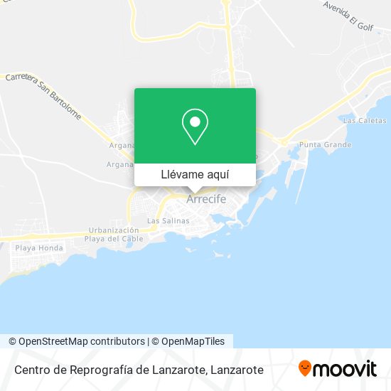 Mapa Centro de Reprografía de Lanzarote