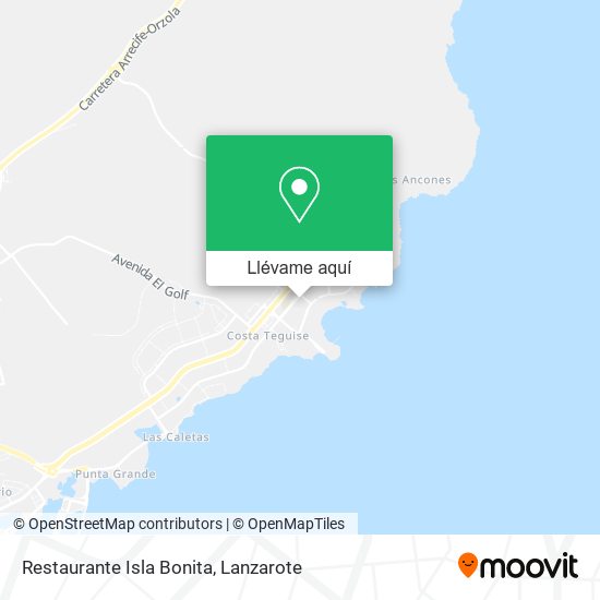 Mapa Restaurante Isla Bonita