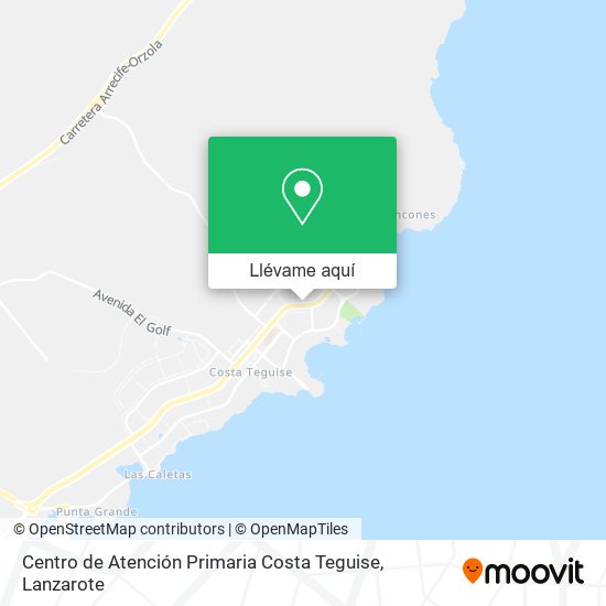 Mapa Centro de Atención Primaria Costa Teguise