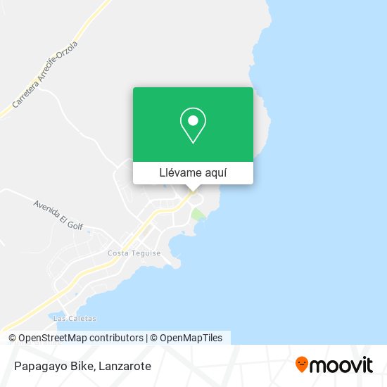 Mapa Papagayo Bike