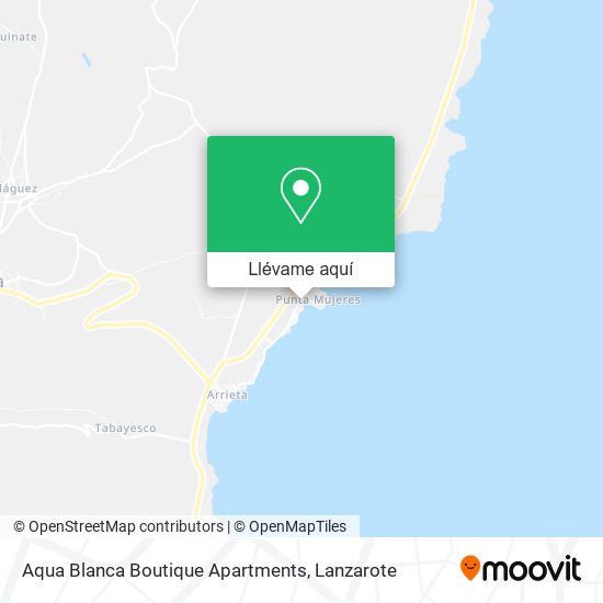 Mapa Aqua Blanca Boutique Apartments