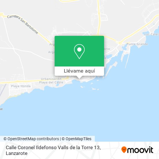 Mapa Calle Coronel Ildefonso Valls de la Torre 13