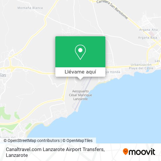Mapa Canaltravel.com Lanzarote Airport Transfers