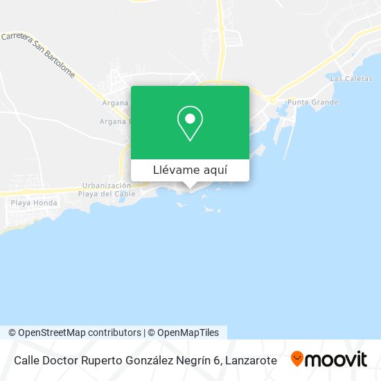 Mapa Calle Doctor Ruperto González Negrín 6