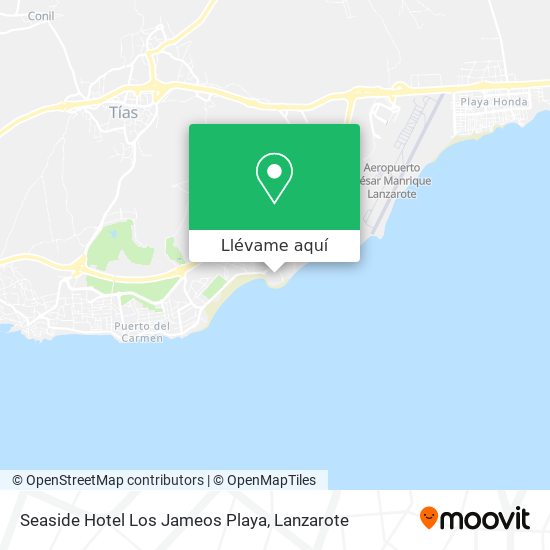 Mapa Seaside Hotel Los Jameos Playa