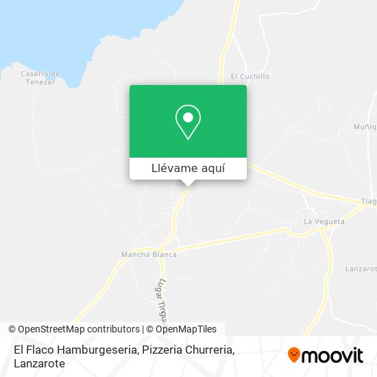 Mapa El Flaco Hamburgeseria, Pizzeria Churreria
