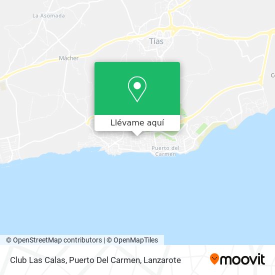 Mapa Club Las Calas, Puerto Del Carmen