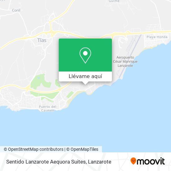 Mapa Sentido Lanzarote Aequora Suites