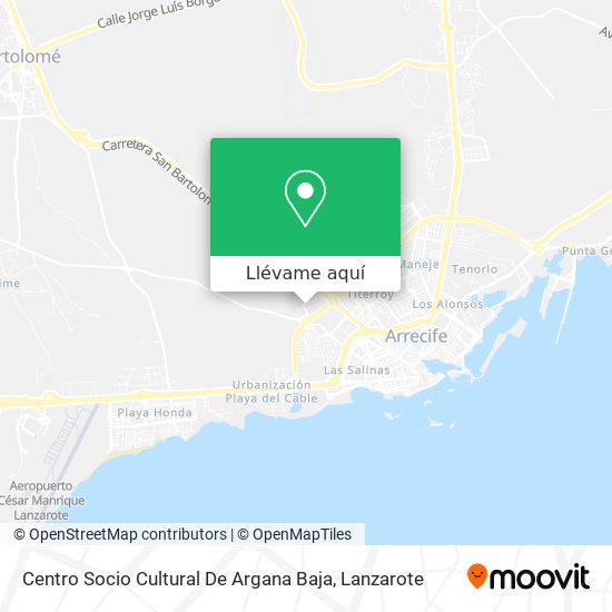 Mapa Centro Socio Cultural De Argana Baja