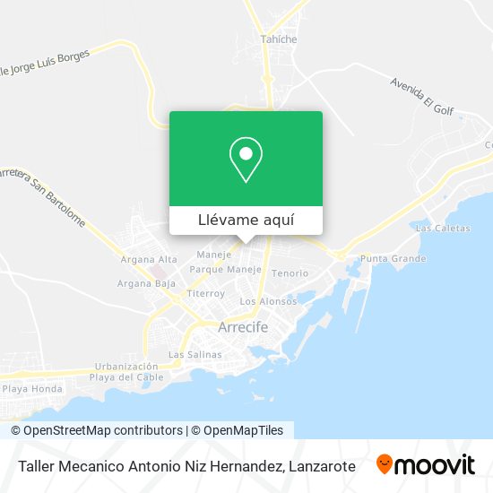 Mapa Taller Mecanico Antonio Niz Hernandez