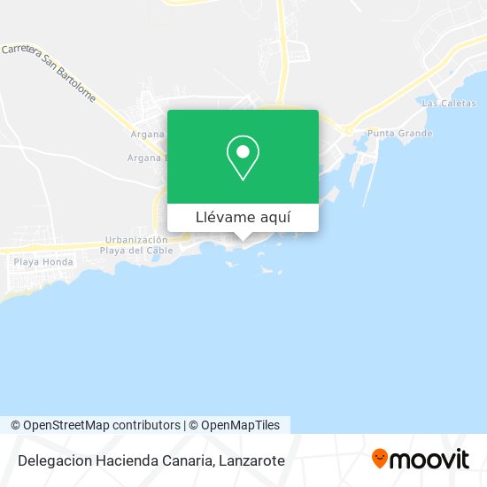 Mapa Delegacion Hacienda Canaria