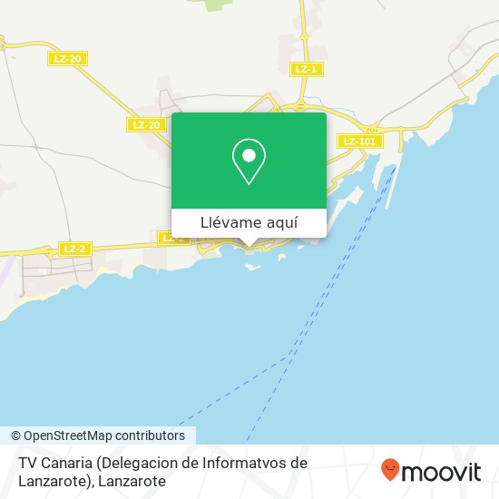 Mapa TV Canaria (Delegacion de Informatvos de Lanzarote)
