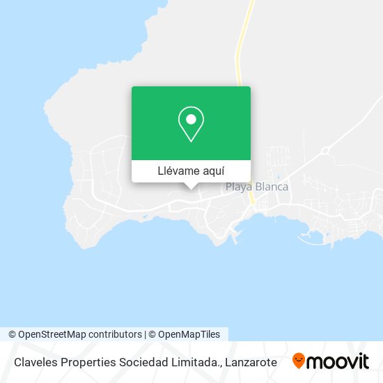 Mapa Claveles Properties Sociedad Limitada.