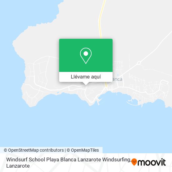 Mapa Windsurf School Playa Blanca Lanzarote Windsurfing