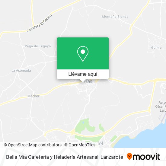 Mapa Bella Mia Cafetería y Heladería Artesanal
