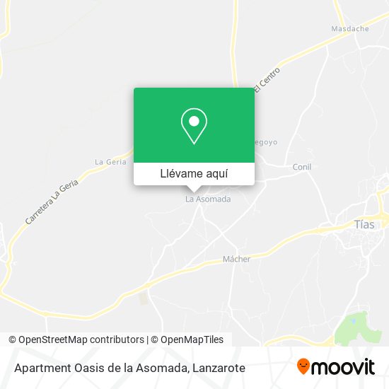 Mapa Apartment Oasis de la Asomada