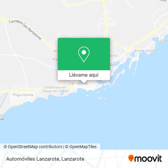 Mapa Automóviles Lanzarote