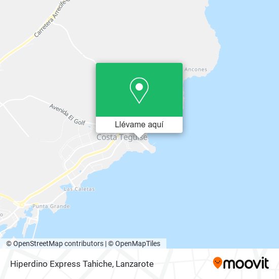 Mapa Hiperdino Express Tahiche