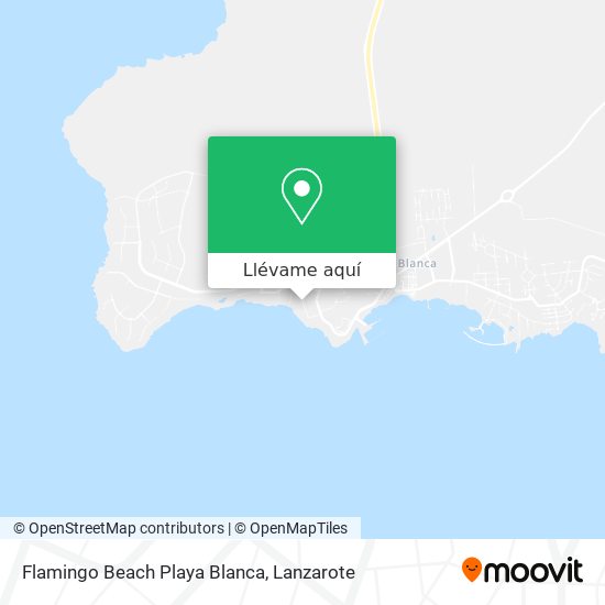 Mapa Flamingo Beach Playa Blanca