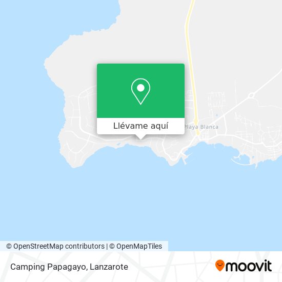 Mapa Camping Papagayo