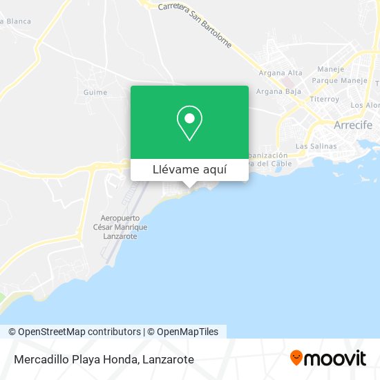 Mapa Mercadillo Playa Honda