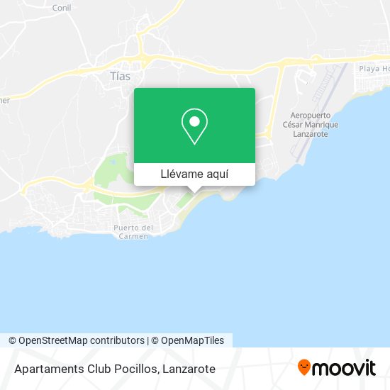 Mapa Apartaments Club Pocillos