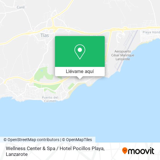 Mapa Wellness Center & Spa / Hotel Pocillos Playa