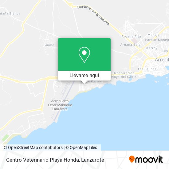 Mapa Centro Veterinario Playa Honda