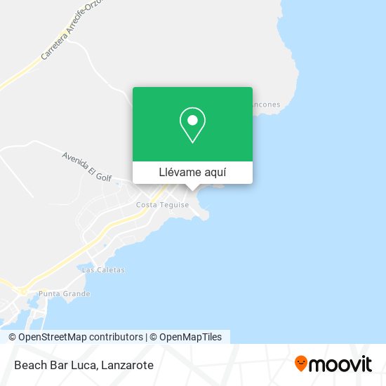 Mapa Beach Bar Luca