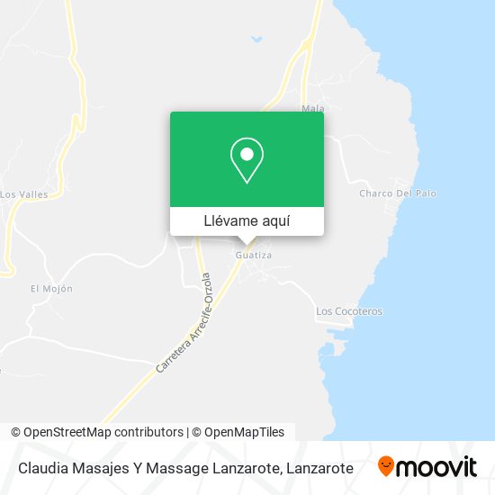 Mapa Claudia Masajes Y Massage Lanzarote