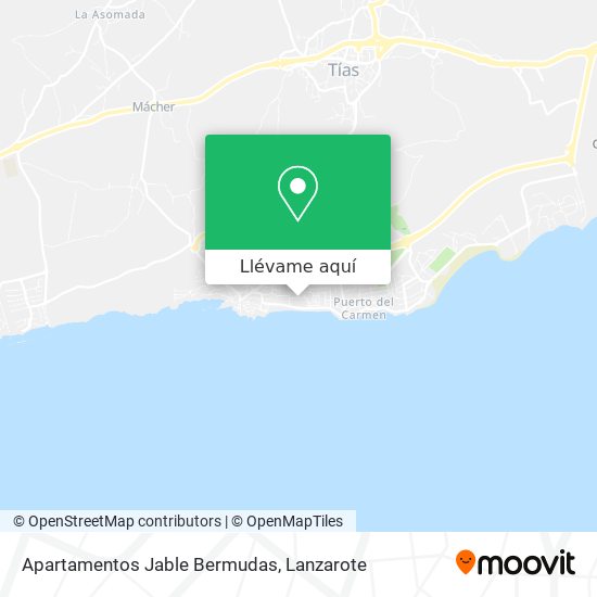 Mapa Apartamentos Jable Bermudas
