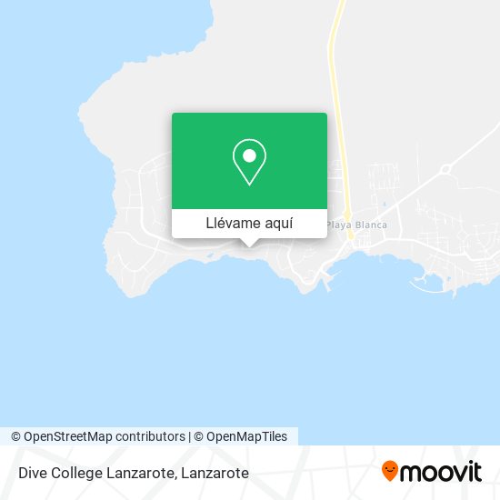 Mapa Dive College Lanzarote