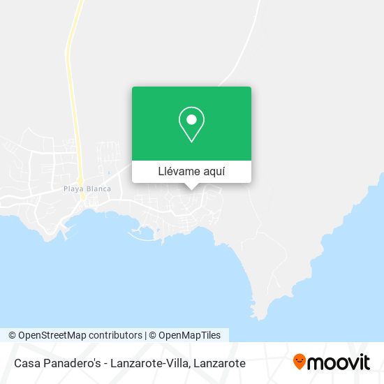 Mapa Casa Panadero's - Lanzarote-Villa