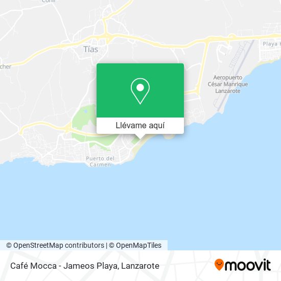 Mapa Café Mocca - Jameos Playa