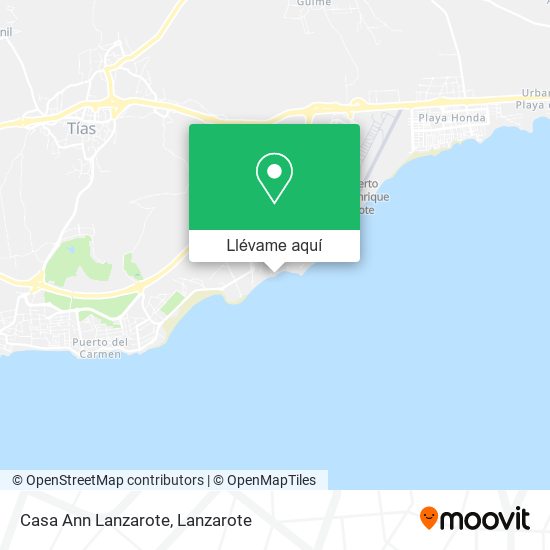 Mapa Casa Ann Lanzarote