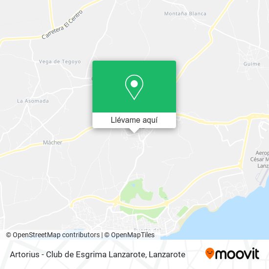 Mapa Artorius - Club de Esgrima Lanzarote