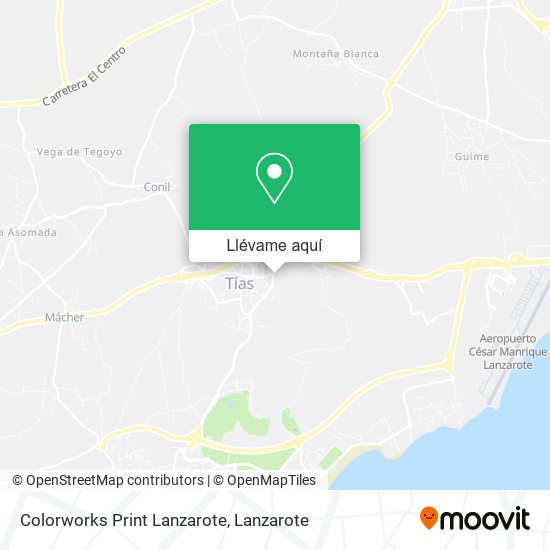 Mapa Colorworks Print Lanzarote