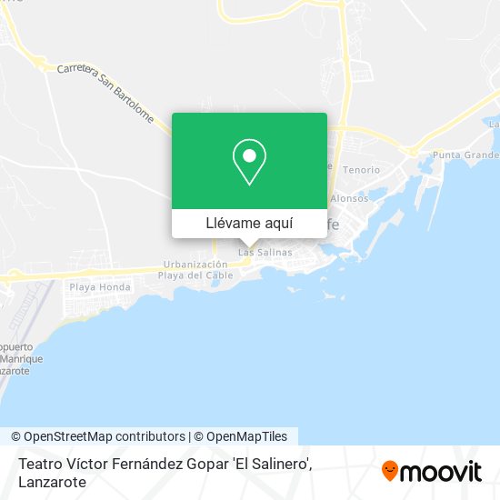 Mapa Teatro Víctor Fernández Gopar 'El Salinero'