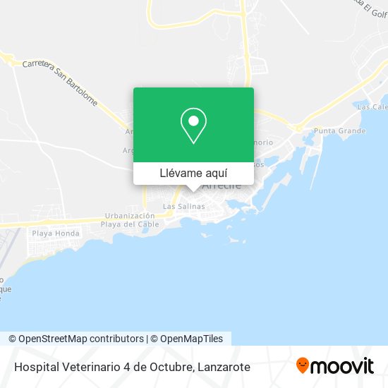 Mapa Hospital Veterinario 4 de Octubre