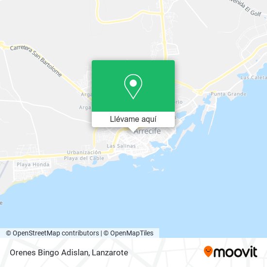 Mapa Orenes Bingo Adislan
