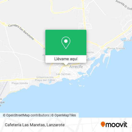 Mapa Cafetería Las Maretas