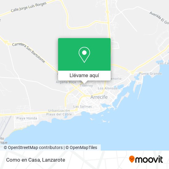 Mapa Como en Casa
