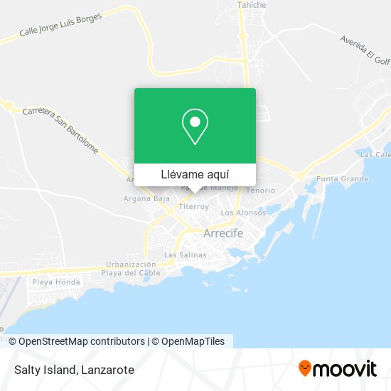 Mapa Salty Island