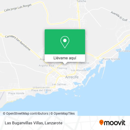 Mapa Las Buganvillas Villas