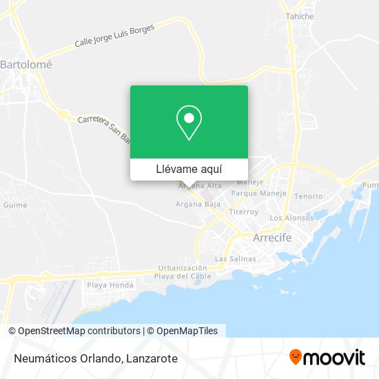 Mapa Neumáticos Orlando